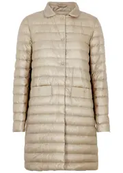 Herno Ultralight Quilted Shell Coat - Cream - 48 (UK16 / XL) 48 (UK16 / XL)