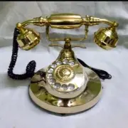 Wooden telephone bringing nostalgic warmth to spaces.