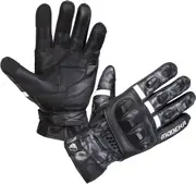 Modeka Valyant Motorcycle Gloves, black-white, Size 2XL for Men Black White