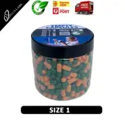 Capsules Size 1 Empty Gelatin YELLOW/GREEN JOINED 500pcs Free Shipping