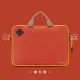 【SUPANOVA】Laptop Bag 14吋電腦袋 行李箱拉桿 手提防震防摔 防潑水筆電包(電腦公事包 商務包) 赭石橙