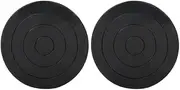 TEHAUX 2pcs Sculpting Wheel, 4.3” Diameter Pottery Turnable Wheel Clay Turn Table Banding Tools for Model Sculpture Crafting Projects