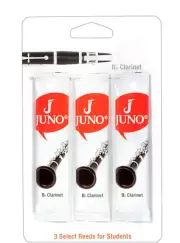 Vandoren Juno Bb Clarinet Reeds - 3 Reed Card