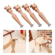 4x Embroidery Hoop Stand Legs Holder Wood for Cross Stitch Sewing Portable