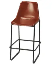 Butler Specialty Company Myles Leather 28in Bar Stool