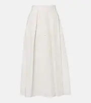 [Elie Saab] Elie Saab Cotton midi skirt AU 14 white