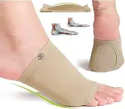 JABA'S® Unisex Flat Arch Support Socks Sleeves Pad - For Foot Pain Relief/For Feet Care Plantar Fasciitis Sleeve Cushion pain Relief Heel Spurs Neuromas Orthopedic Orthotic Tool, Free Size (1 Pair)