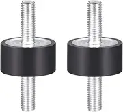 uxcell 30 x 15mm Rubber Mounts,Vibration Isolators,Shock Absorber with M8 x 23mm Studs 2pcs