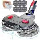 Wet Mop Head Attachment for Dyson v15 v7 v8 v10 v11, Hardwood Floor Mopping C...
