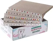 THFOPS Cat Scratcher Box, 5 in 1 Reversible Corrugated Scratching Board, Indoor Cat Scratch Post, Cat Bed, Cat Scratching pad