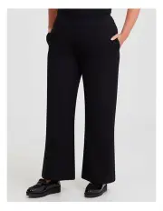 [Taking Shape] Ponte Harper Wide Leg Pant in Black