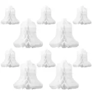 24 Pcs Honeycomb Paper Wedding Bells Decorating Supplies for Reception Party