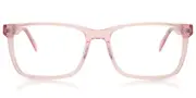 Square Full Rim Plastic Men's Glasses Pink, Size 55 - Lenses Included - Private Health Rebate - Blue Light Block Available - Arise Collective