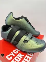 Santic Road Bike Cycling Green Self-lock Riding Shoes US Size 9