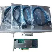 LSI 9305-16i SATA SAS 12Gbs RAID Controller PCIe 3.0 x8 IT-Mode 4* SFF-8643 SATA