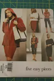 Vogue Pattern Easy #2659 Size 6,8,10 Misses' Jacket, Dress, Top, Skirt, & Pants