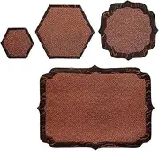 CVBFDB Lacquer Rattan Mat Lined with Fragrant Gauze Tea Mat Rattan Tea Mat Silk Cloth Cup Cushion Cloth Pot Tea Mat