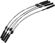 [jojofuny] 4pcs String Glasses Cord Strap Necklace Lanyard Aunglasses Eyeglass Frames Eye Glasses Adjustable Glasses Strap Eyeglasses Holder Sunglasses Sport Strap Hat Strap Black