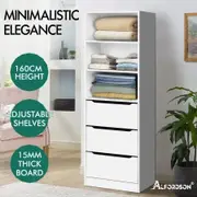 ALFORDSON Wardrobe Clothes Closet Storage Cabinet Organizer White