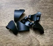 LEGO Black Technic, Panel Curved #10 3 x 3 Tapered Right. QTY 6. Part No. 2403.