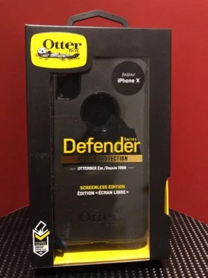 OtterBox Defender Series Modular Case Apple® iPhone® X Screenless Ed Black NEW