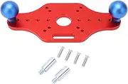 Aluminum Alloy Trimming Machine Bottom Plate Woodworking Slotting Chamfering Milling Hole Punch Locator for Woodworking Bench Planer Board