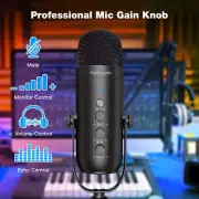 Pro USB Streaming Podcast Microphone Kit – Studio-Quality Condenser Mic w/ Boom