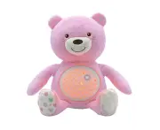 Chicco Soft Plush Baby Bear Lullaby Sound Musical Light Projector Toy 0m+ Pink