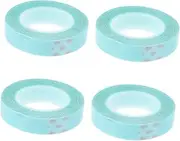 DRESSOOS 4 Rolls Wig Double Sided Tape Hair Wig Sticker Adhesive Strips for Hair Extension Hair Extension Tape Lace Front Tape Blue Wigs Adhesive Double Sided Tape Hair Supplies Paper