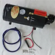 12V TRUCK PICKUP ON BOARD AIR HORN AIR COMPRESSOR WITH 3 LITER TANK 125PSI NEW