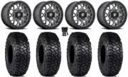 Fuel Tech Beadlock 15" Wheels Gm 30" Intersect Tires Polaris Ranger XP 9/1K