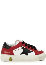 Golden Goose Kids May Panelled Leather Sneakers (IT21-IT27) - White & Other - 5 Baby 5 BABY