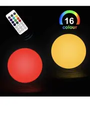 Floating Pool Lights Remote 2pack 3”GRB Color Changing LED Pool Balls Battery Op