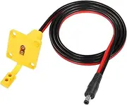 RIIEYOCA XT60 Adapter with Mount Panel Cable 14AWG XT60 Male Plug with Mount Panel to Male DC 5.5mm X 2.1mm Power Cable for RC Lipo Battery Solar Panel E-Bike Skyzone FPV Monitor Power Supply (1M)