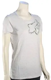 Fox Time Out Crew Women's T-Shirt - Light Heather Grey - New