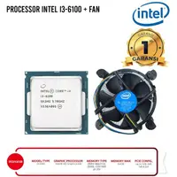 在飛比找蝦皮購物優惠-英特爾 Intel Core I3-6100 處理器 3M 