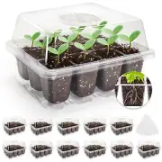MIXC 10 Packs Seed Starter Tray Seed Starter Kit with Humidity Dome (120 Cell...