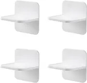 4 Packs Adhesive Furniture Anchors No Drill, Anti Tip Furniture Wall Anchors for Baby Proofing, Secure Bookshelf Dresser Shelf Cabinet to Wall for Child Safety - Removable,No Screw