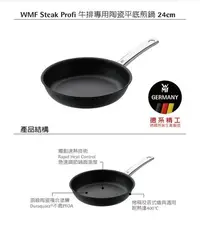 在飛比找Yahoo!奇摩拍賣優惠-德國WMF Steak Profi 牛排專用陶瓷平底煎鍋 2