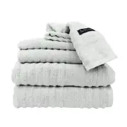 Bas Phillips Elouera 6 Piece Silver Towel Pack