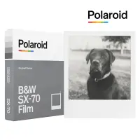 在飛比找蝦皮購物優惠-Polaroid寶麗來SX-70黑白相紙拍立得膠片白邊一盒8