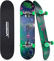 Minecraft - 31" Lenticular Skateboard with Pro Trucks, Full Grip Tape, 9-Ply Maple Deck, Ideal for All Experience Levels