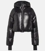 [Aztech Mountain] Aztech Mountain Daisy cropped down ski jacket AU 16 black