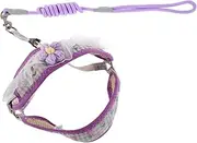 Toyvian Dog Harness and Leash Set Small Medium Dogs Cats Harness Leash Comfortable Nylon for Outdoor Walking No Pull Training