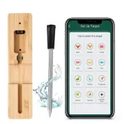 Wireless Meat Thermometer Bluetooth: Long Range Instant Read Digital Food The...
