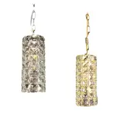 Asfour Crystal Pendant Light in Chrome or Gold