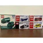 TOMICA 台灣限定小車五款，WISH 台灣計程車、台灣警察車、中華郵政車、台灣觀光巴士、台灣中油油罐車、珍珠奶茶車