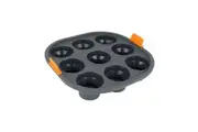 Silicone Collapsible Square Mini Muffin Insert, 9 Cup (Grey) - 21x4cm