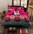 Bohemian Doona Quilt Duvet Cover Set Pillowcase Double Super King Size 3Pcs Bed