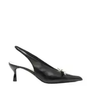 Pointed high-heeled sandals 36,37 black